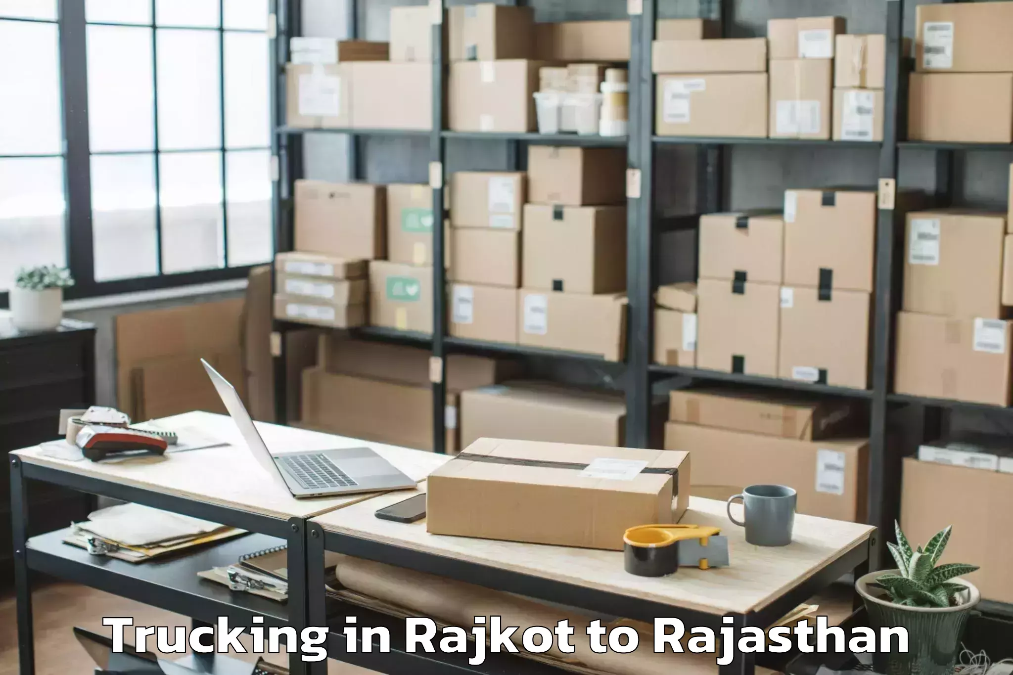 Hassle-Free Rajkot to Janardan Rai Nagar Rajasthan V Trucking